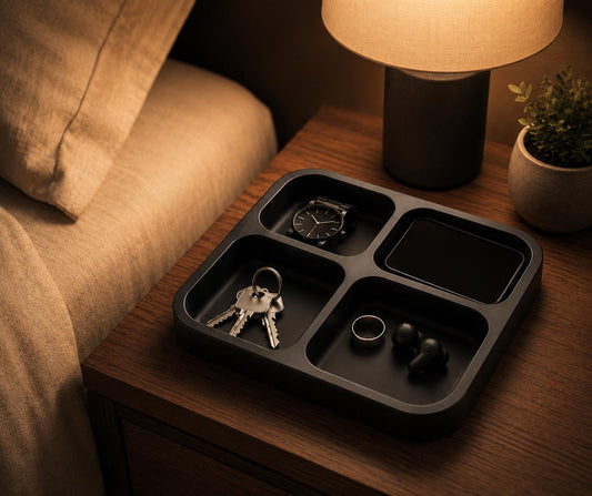 Modern Valet Tray Organizer | Entryway Catchall Tray for Keys & Wallet