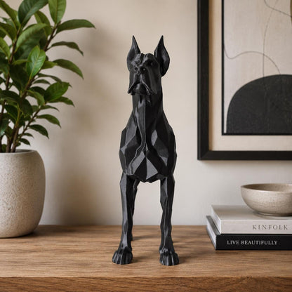 Geometric Dane Sculpture | Modern Minimalist Dog Decor