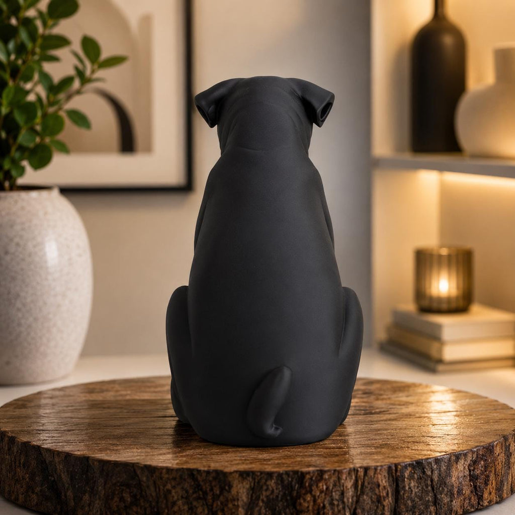 Geometric Pug Sculpture | Modern Minimalist Dog Decor