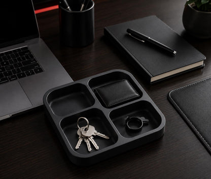 Modern Valet Tray Organizer | Entryway Catchall Tray for Keys & Wallet