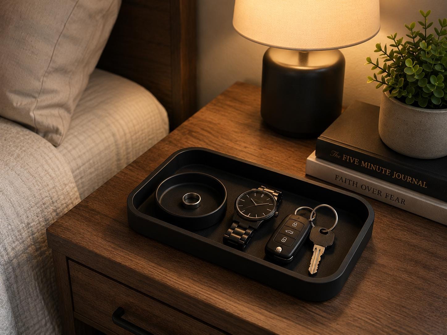 Valet Tray Organizer | Catchall Tray for Keys Wallet Watch & EDC