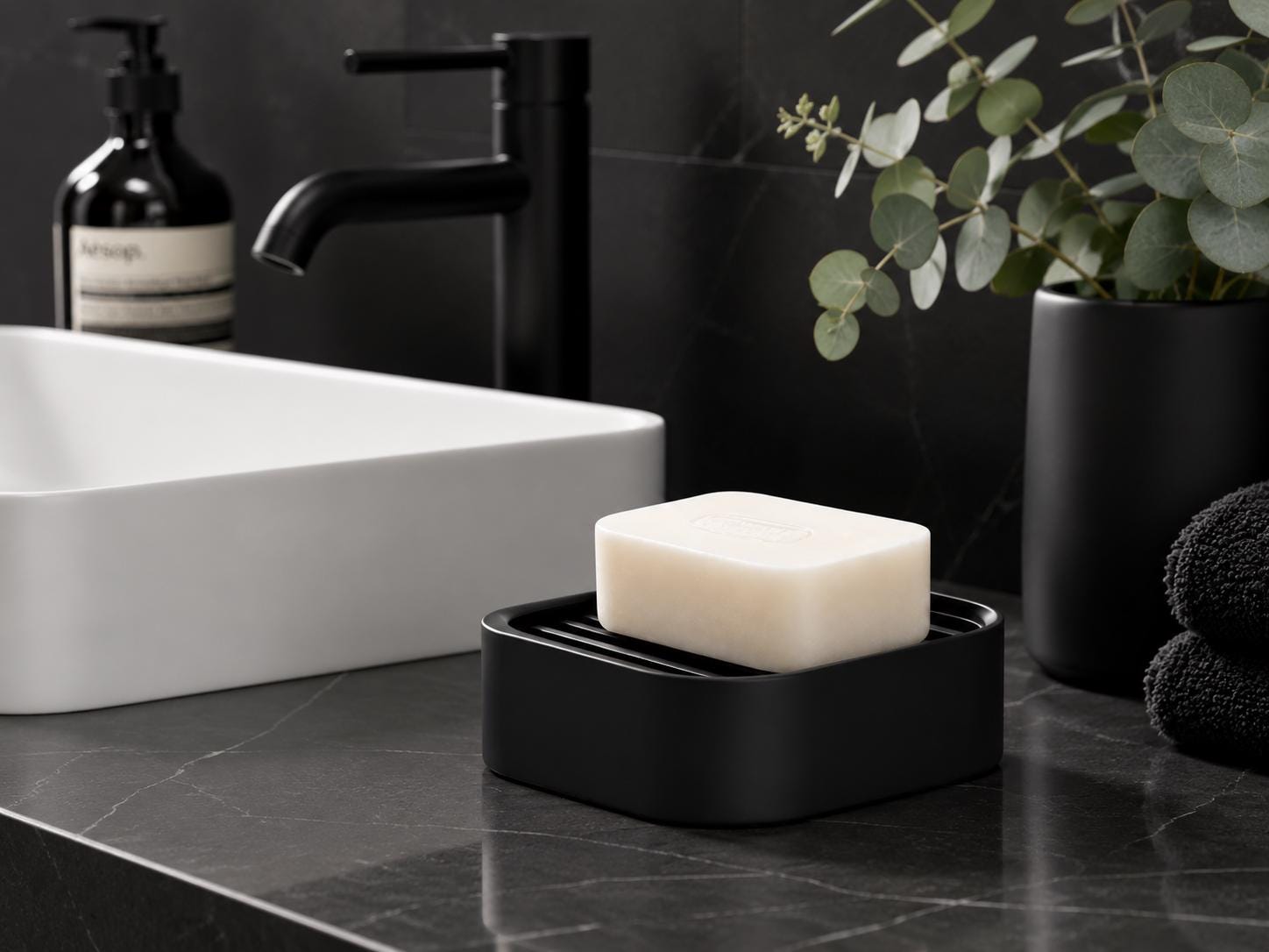 Modern Soap Dish with Drainage Tray | 3D Printed Bathroom Soap Holder