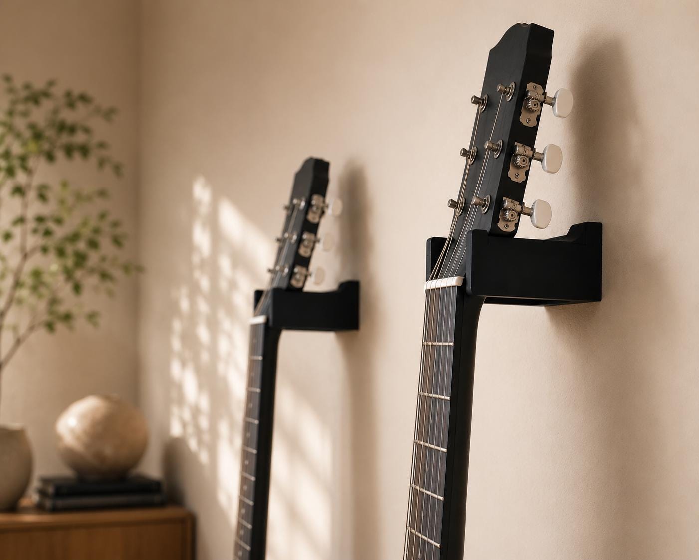 Guitar Wall Mount Hanger | 3D Printed Guitar Holder