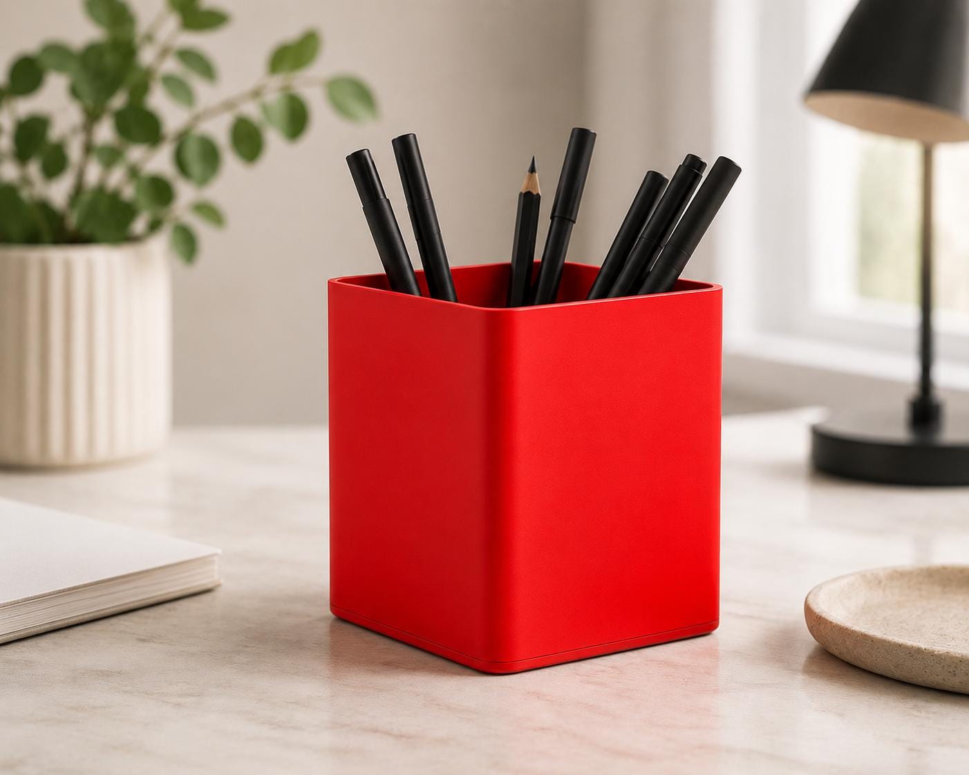 Modern Desk Organizer | Minimalist Pen Holder