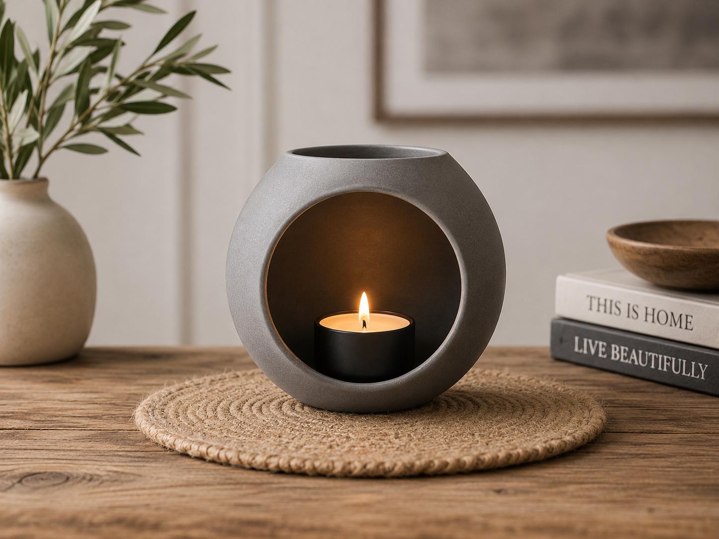 Modern Candle Holder | Minimalist Tealight Lantern Decor