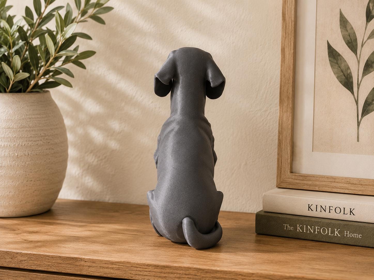 Dachshund Dog Decor | Modern Minimalist Wiener Dog Sculpture