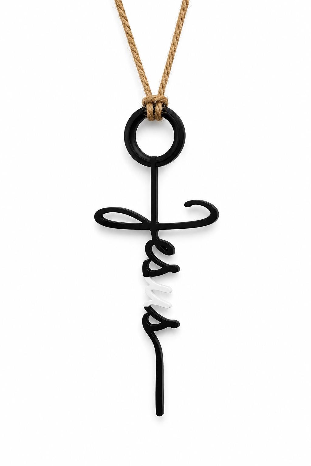 Jesus Car Charm | Christian Rearview Mirror Hanger | Faith Car Accessory