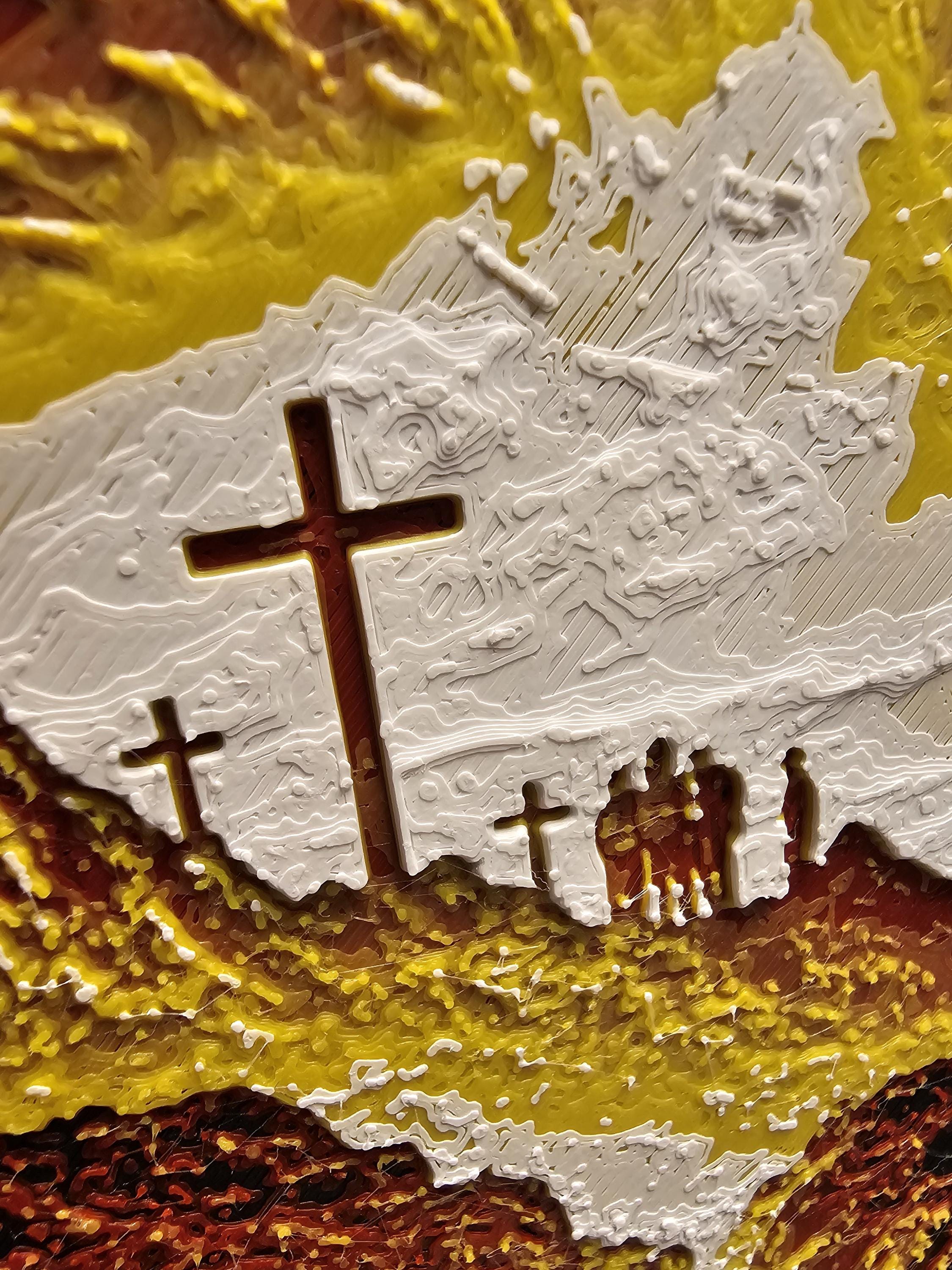 Jesus Wall Art | Textured Christian Decor | Raised Religious Artwork | Faith Inspired Home Display