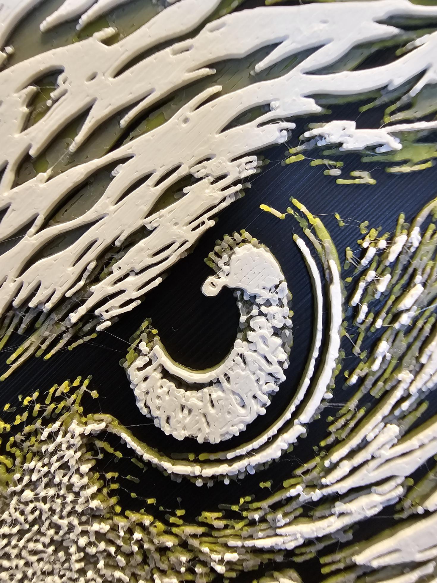 3D Printed Bald Eagle Wall Art | 7x9.5 Raised Eagle Portrait | Wildlife Decor for Cabin, Lodge, Office & Home