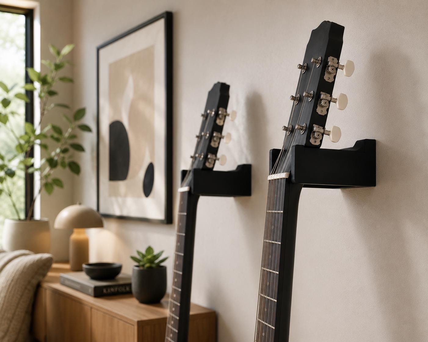 Guitar Wall Mount Hanger | 3D Printed Guitar Holder