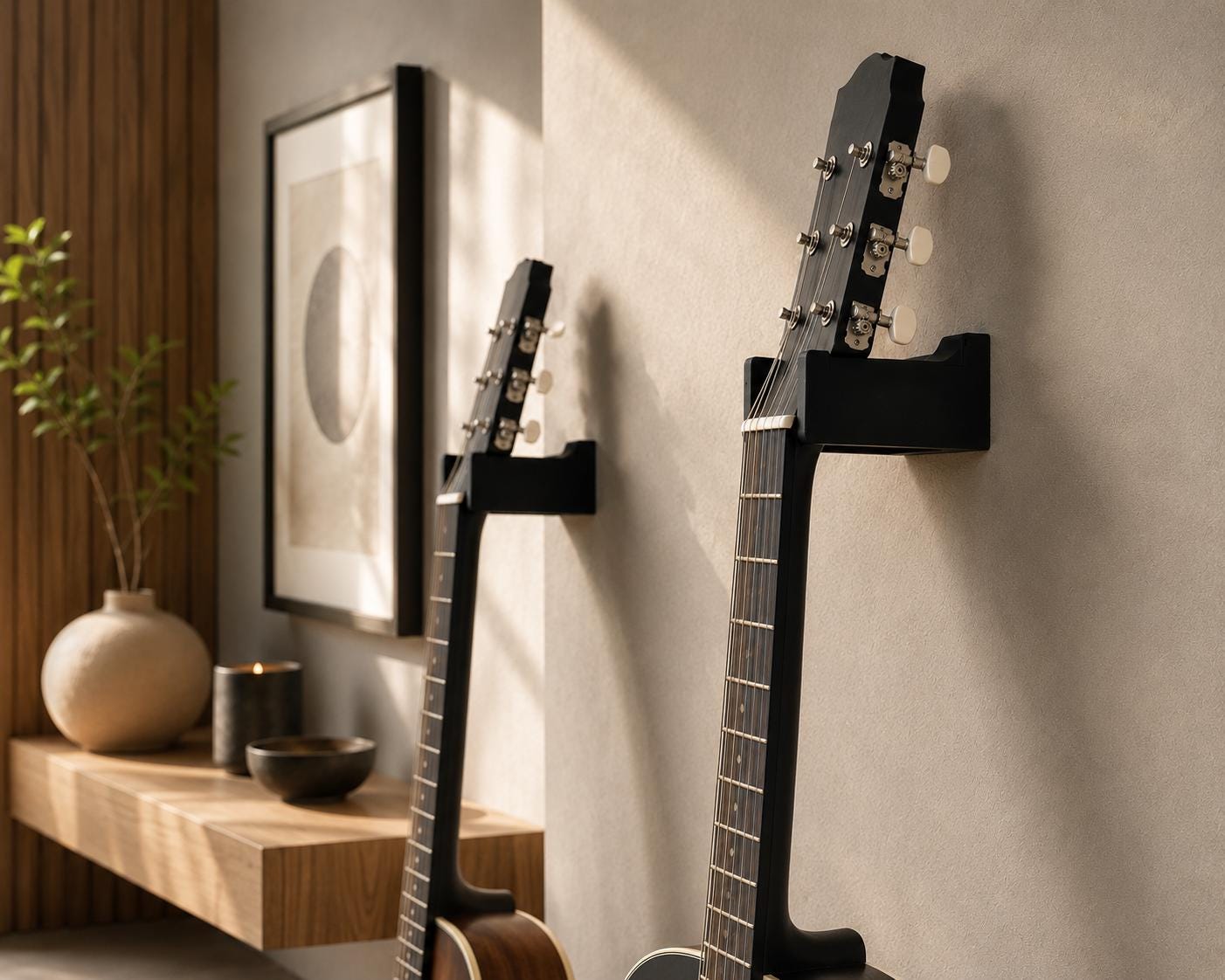 Guitar Wall Mount Hanger | 3D Printed Guitar Holder