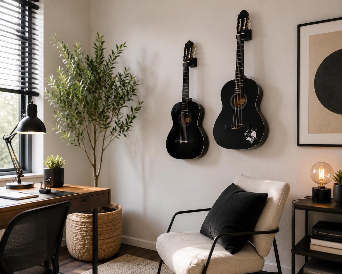 Guitar Wall Mount Hanger | 3D Printed Guitar Holder