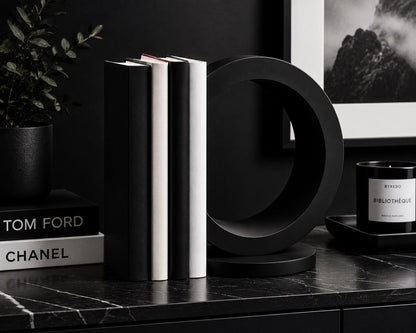 Modern Crescent Bookend | Minimalist Desk Decor