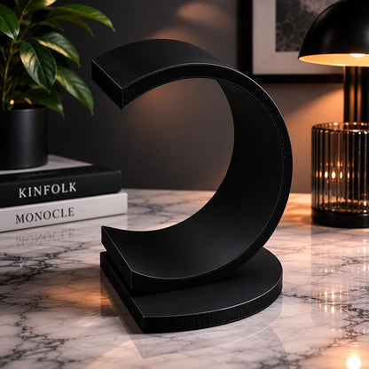 Modern Crescent Bookend | Minimalist Desk Decor