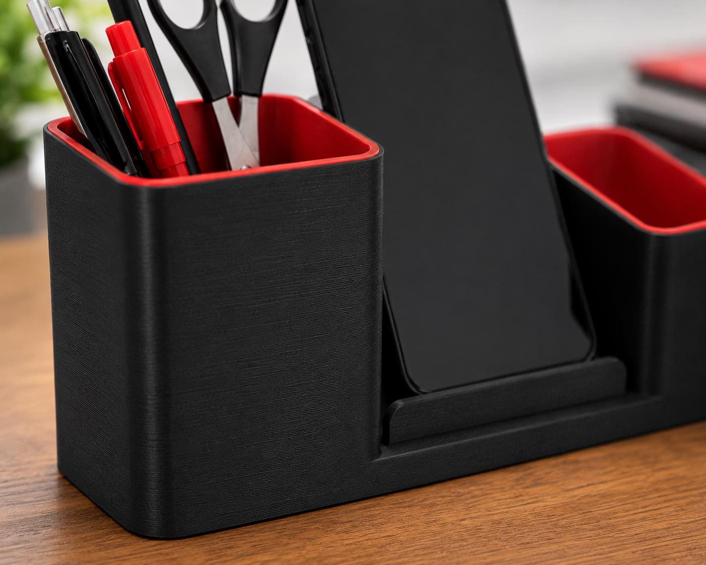 3D Printed Teacher Desk Organizer | Phone Stand, Pen Holder, Classroom Accessory