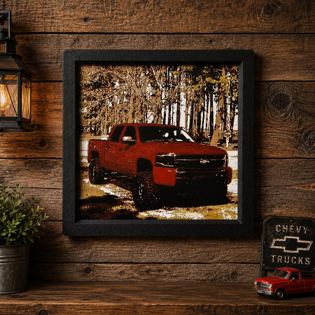 Custom 3D Printed Portrait | Faith Forge HueForge Artwork (Framed)