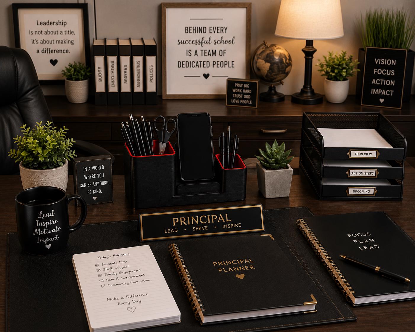 3D Printed Teacher Desk Organizer | Phone Stand, Pen Holder, Classroom Accessory