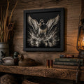 Hueforge Duck Landing Wall Art | Layered Color 3D Printed Waterfowl Decor (8x8 Frame)