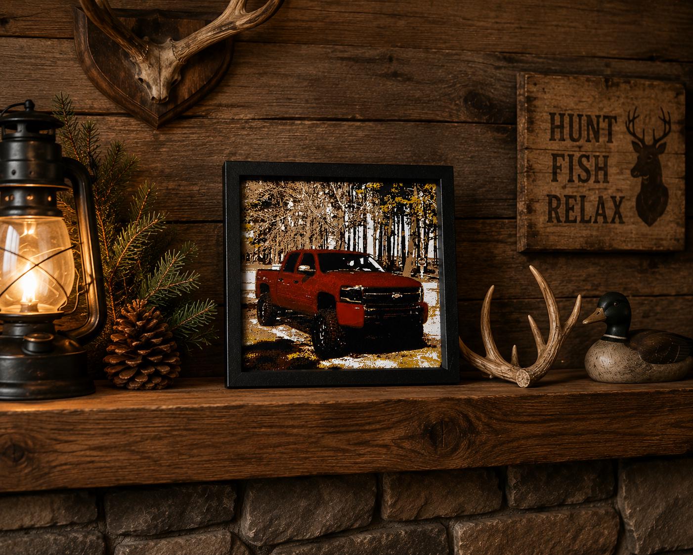 Custom 3D Printed Portrait | Faith Forge HueForge Artwork (Framed)